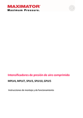 Maximator SPLV3 Instrucciones De Montaje Y De Funcionamiento