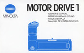 Minolta Motor Drive 1 Manual De Instrucciones