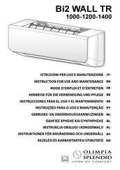 Olimpia splendid Bi2 WALL TR 1000 Instrucciones Para El Uso