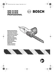 Bosch Professional GKE 40 BCE Instrucciones De Servicio