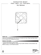 LEGRAND Middle Atlantic EU FAN-138-k Manual De Instrucciones