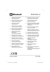 EINHELL TE-CD 18/40-1 Li Manual De Instrucciones Original
