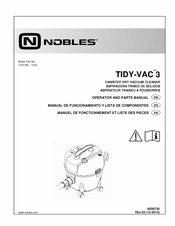 Nobles TIDY-VAC 3 Manual De Funcionamiento