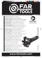 Far Tools RDP60 Traduccion Del Manual De Instrucciones Originale