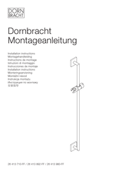 Dornbracht 413 980-FF Instructions De Montage