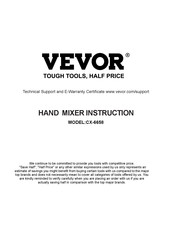 VEVOR CX-6658 Manual Del Usuario