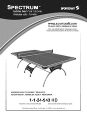 Sportcraft Spectrum 1-1-24-943 HD Manual De Instrucciones