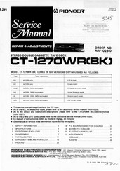 Pioneer CT-1270WRBK Manual De Servicio