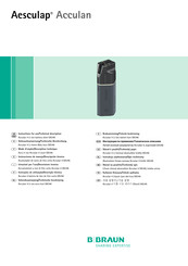 B.Braun Aesculap Acculan 4 GA346 Instrucciones De Manejo/Descripción Técnica