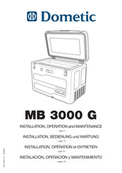 Dometic MB 3000 G Instalación, Operación Y Mantenimiento