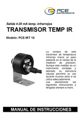 PCE Instruments PCE-IRT 10 Manual De Instrucciones