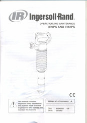 Ingersoll Rand IR12PS Operación Y Mantenimiento