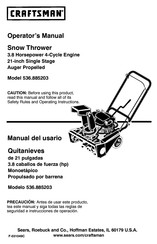 Craftsman 536.885203 Manual Del Usario