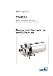 KSB Vitaprime Manual De Instrucciones De Servicio/Montaje