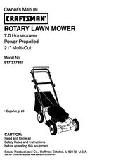 Craftsman 917.377821 Manual Del Usuario