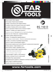 Far Tools BG 150 D Traduccion Del Manual De Instrucciones Originale