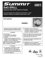 Weber Summit S450 Guia Del Propietario