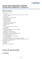 schmersal AZM201B-ST2-T-1P2PW-A-DU Manual De Operación Y Montaje