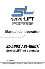 ServerLIFT SL-500X Manual Del Operador