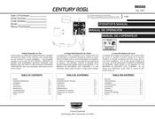 Century 80GL Manual De Operación