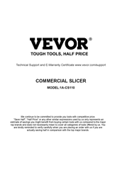 VEVOR 1A-CS110 Manual Del Usuario