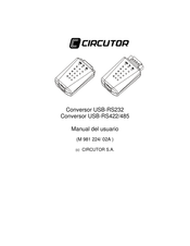 Circutor USB-RS232 Manual Del Usuario