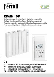 Ferroli RIMINI DP 1200 Instrucciones De Instalación, Uso Y Mantenimiento