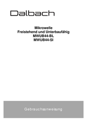 Dalbach MWUB44-BL Manual De Instrucciones