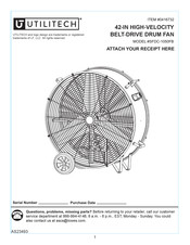 Utilitech 0416732 Manual Del Usuario