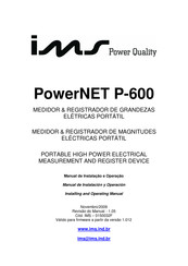 IMS PowerNET P-600 Manual De Instalación Y Operación