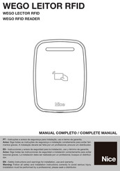 Nice WEGO LECTOR RFID Manual