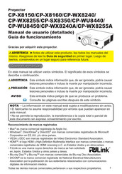 Hitachi CP-X8160 Manual De Usuario (Detallado