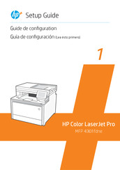 HP Color LaserJet Pro MFP 4301fdne Guía De Configuración