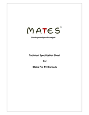 Mates Pro T10 Manual Del Usuario