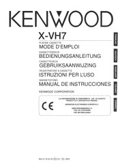 Kenwood X-VH7 Manual De Instrucciones