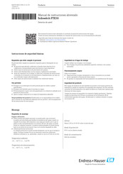 Endress+Hauser FTE30 Manual De Instrucciones Abreviado