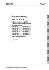 Audi 81A.853.377.D Instrucciones De Montaje