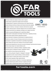 Far Tools DWS 180D Traduccion Del Manual De Instrucciones Originale
