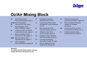 Dräger O2/Air Mixing Block Instrucciones De Uso