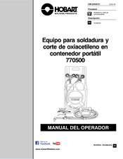 Hobart Welding Products 770500 Manual Del Operador