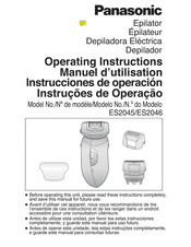 Panasonic ES2045 Instrucciones De Operación