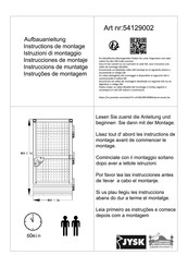 JYSK 5412900 Instrucciones De Montaje