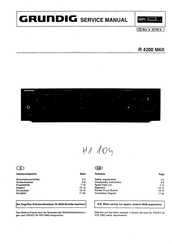 Grundig R 4200 MKII Manual De Servicio