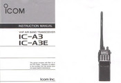 Icom IC-A3 Manual De Instrucciones