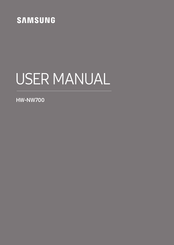 Samsung HW-NW700 Manual Del Usuario