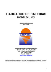 I.REP.SOL. LMS 60A/24V Manual De Usuario