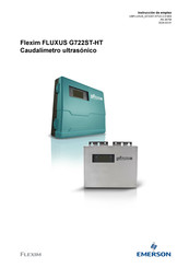 Emerson Flexim FLUXUS G722ST-HT Instrucciones De Empleo