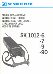 Sennheiser SK 1012-90 Modo De Empleo