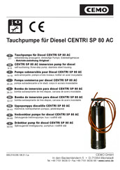 CEMO CENTRI SP 80 AC Manual