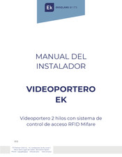 EKSELANS VIDEOPORTERO EK Manual Del Instalador